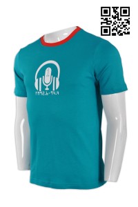 T589個人設計T恤 訂造團體T恤 電台 政府部門 撞色領T恤 來樣訂造T恤 T恤供應商       碧綠
